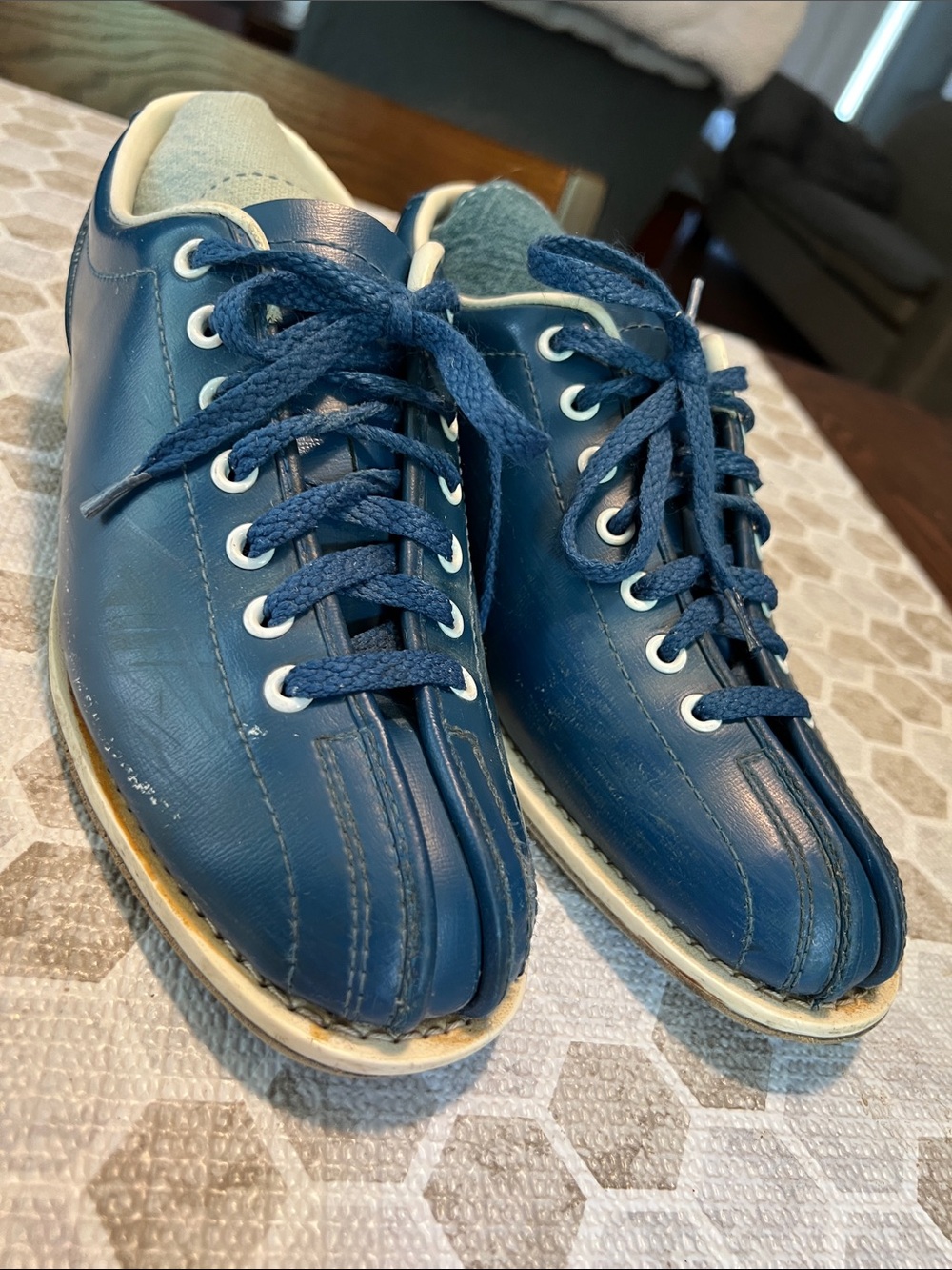 Vintage Bowling shoe Navy Blue